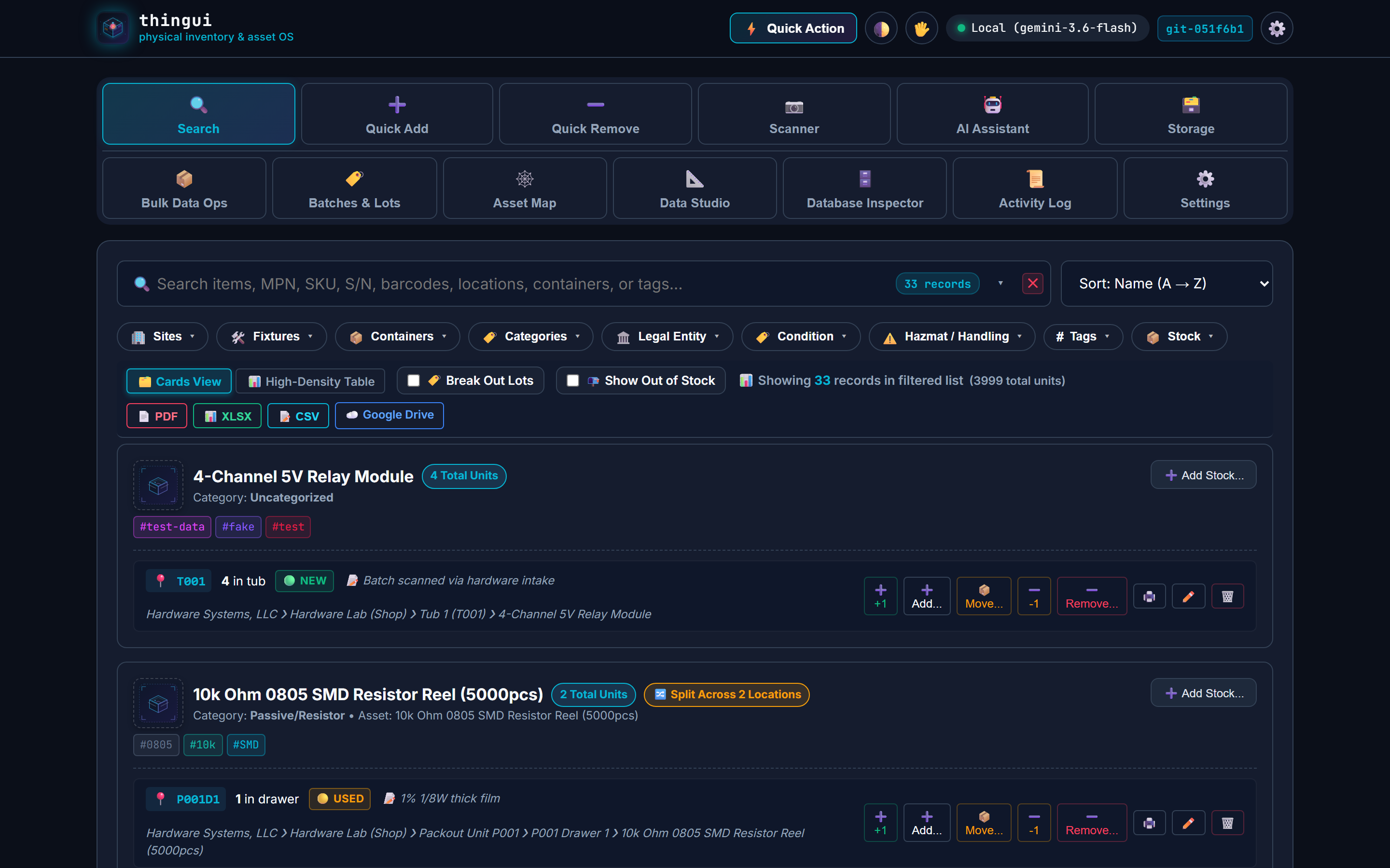 Desktop Inventory & Spatial Hierarchy